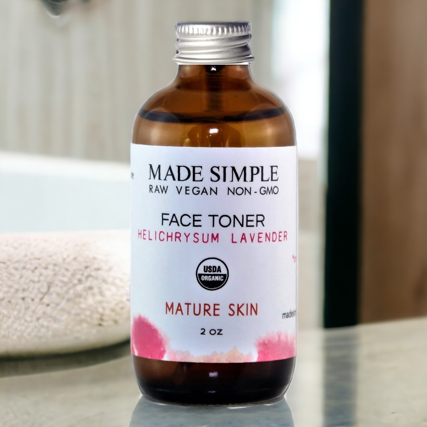 Helichrysum Lavender Face Toner for Mature Skin - Certified Organic, Vegan & Cruelty-free - Look Good Store