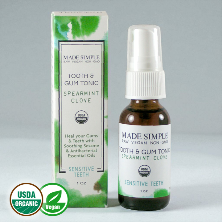 Spearmint Clove Tooth & Gum Tonic - Certified Organic, Vegan & Cruelty-free - Look Good Store