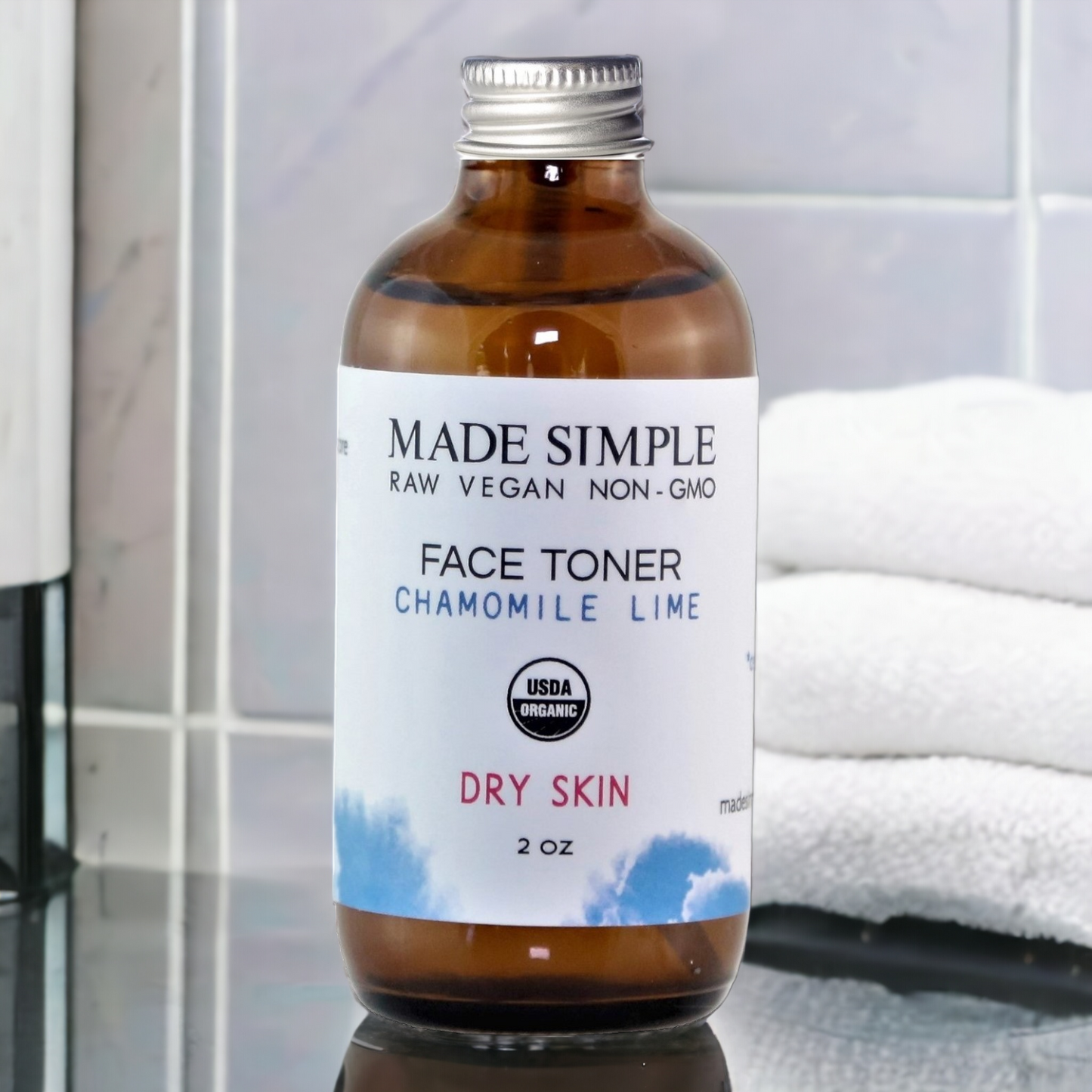 Chamomile Lime Face Toner for Dry Skin - Certified Organic, Vegan & Cruelty-free - Look Good Store