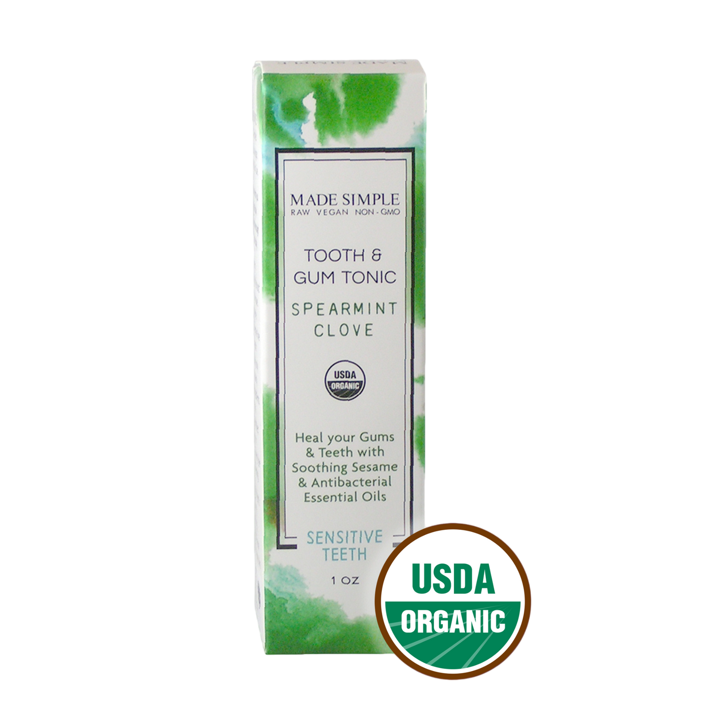 Spearmint Clove Tooth & Gum Tonic - Certified Organic, Vegan & Cruelty-free - Look Good Store