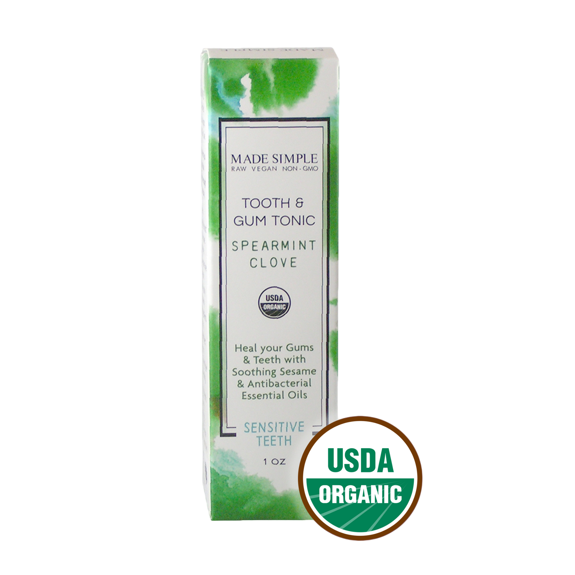 Spearmint Clove Tooth & Gum Tonic - Certified Organic, Vegan & Cruelty-free - Look Good Store