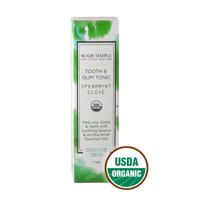Spearmint Clove Tooth & Gum Tonic - Certified Organic, Vegan & Cruelty-free - Look Good Store