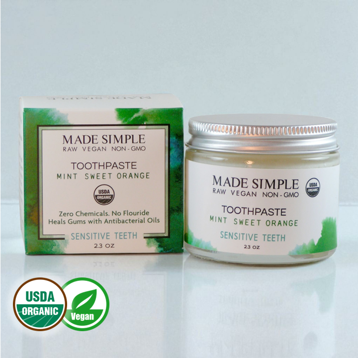Mint Sweet Orange Toothpaste - Certified Organic, Vegan & Cruelty-free - Look Good Store