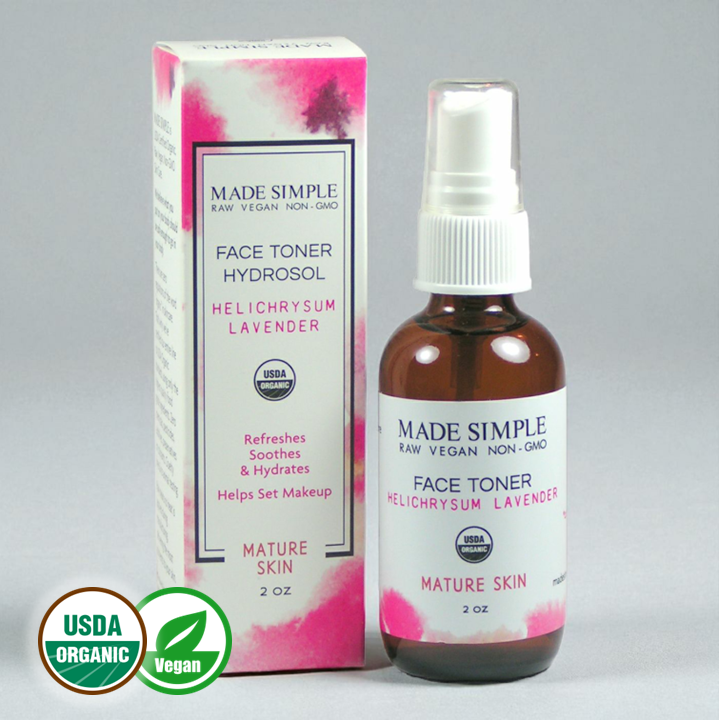 Helichrysum Lavender Face Toner for Mature Skin - Certified Organic, Vegan & Cruelty-free - Look Good Store