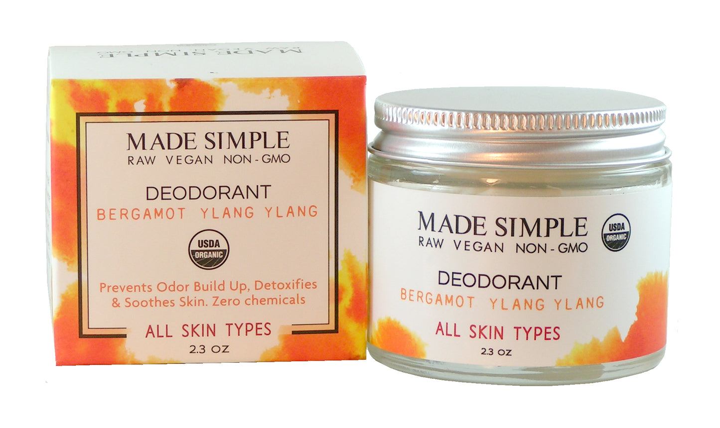 Bergamot Ylang Ylang Deodorant - Certified Organic, Vegan & Cruelty-free - Look Good Store