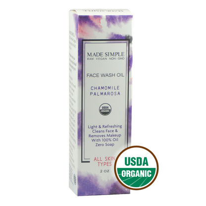 Chamomile Palmarosa Face Wash - Certified Organic, Vegan & Cruelty-free - Look Good Store