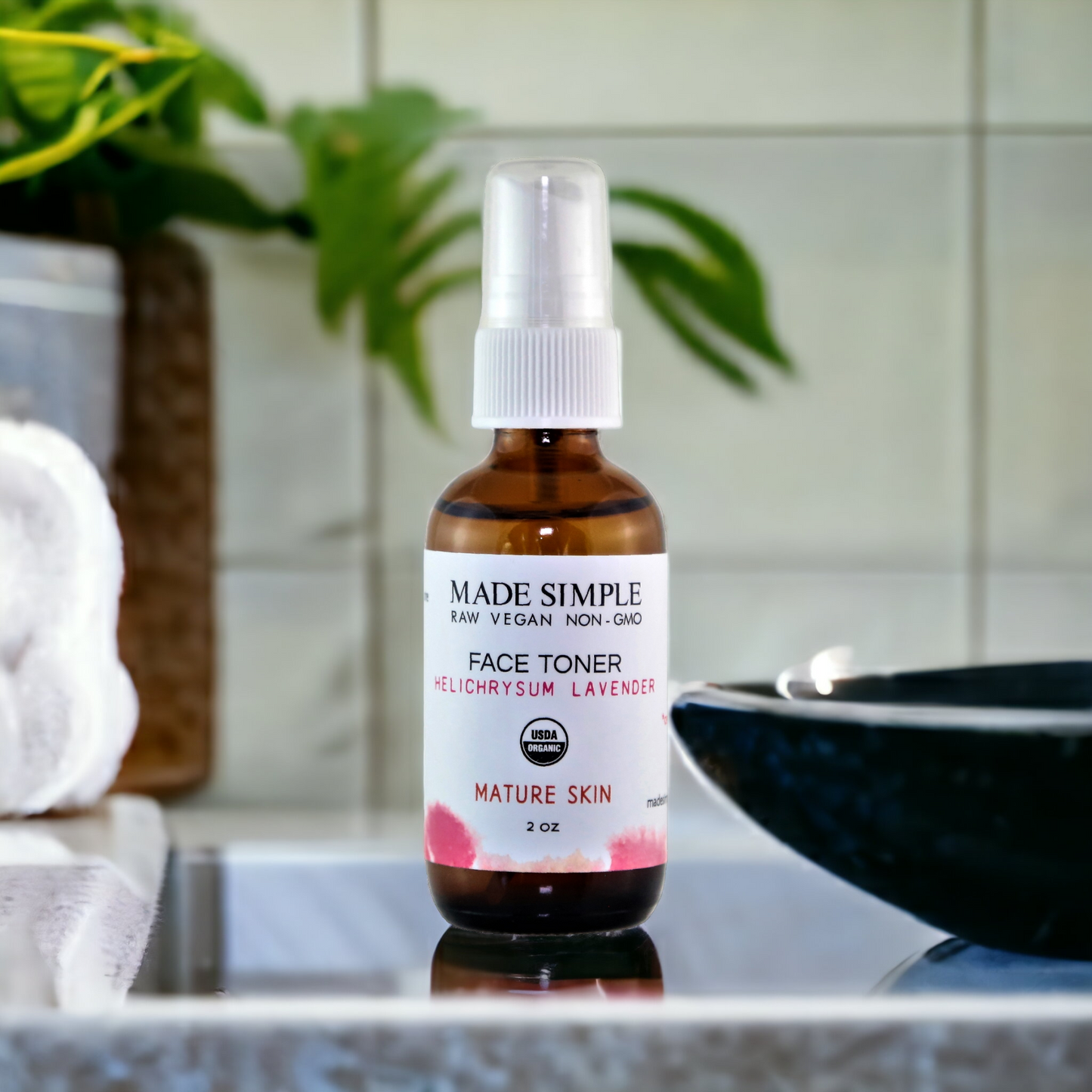 Helichrysum Lavender Face Toner for Mature Skin - Certified Organic, Vegan & Cruelty-free - Look Good Store