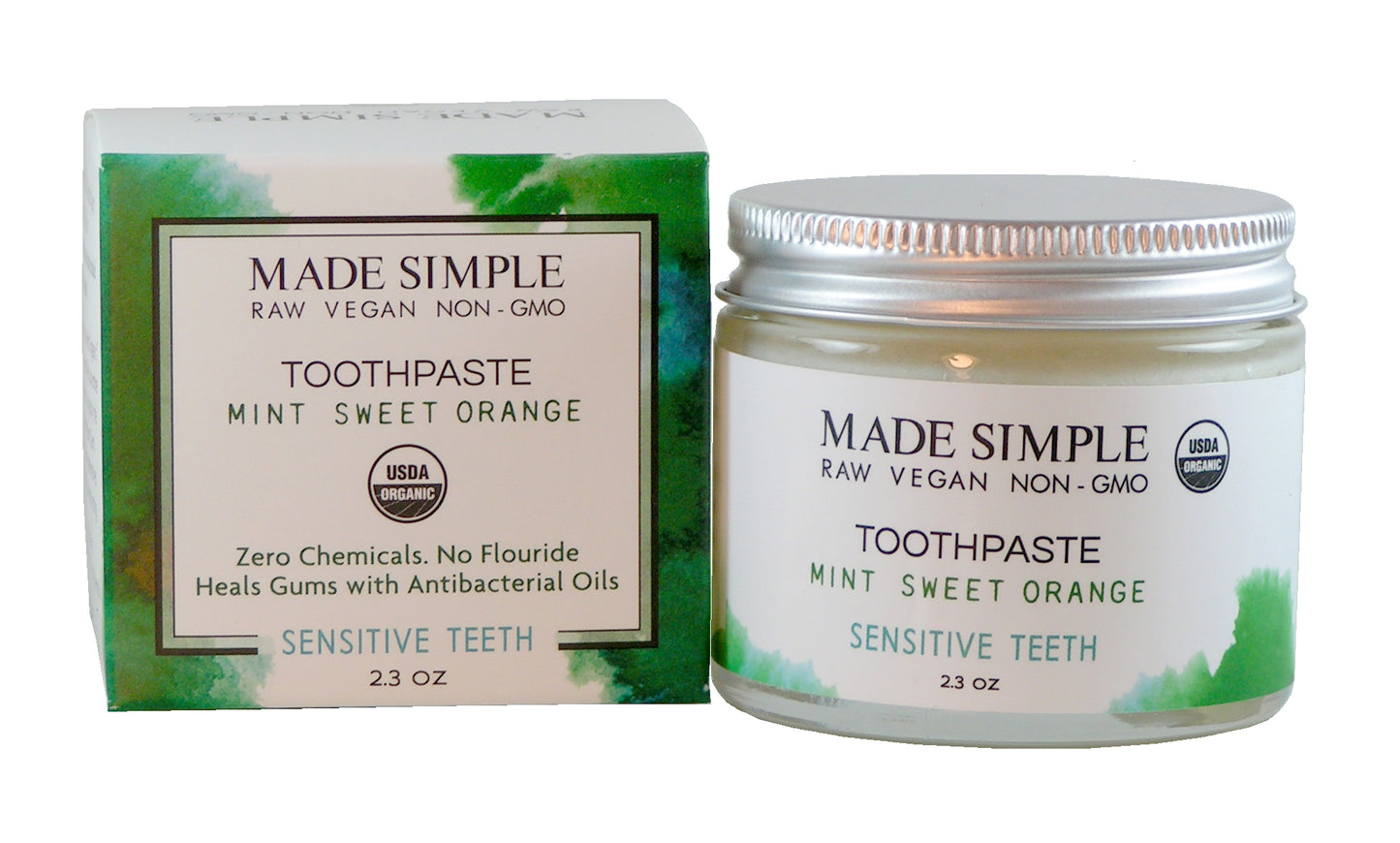 Mint Sweet Orange Toothpaste - Certified Organic, Vegan & Cruelty-free - Look Good Store